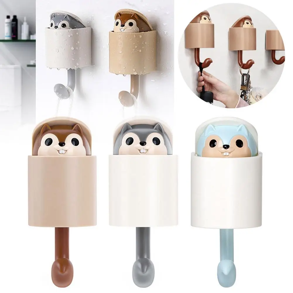 

1PCS Creative Blink Cat Hook Cute Seamless Dormitory Towel Hangers Key Decoration Wall Cap Door Bedroom Rack Umbrella Coat Q2G5