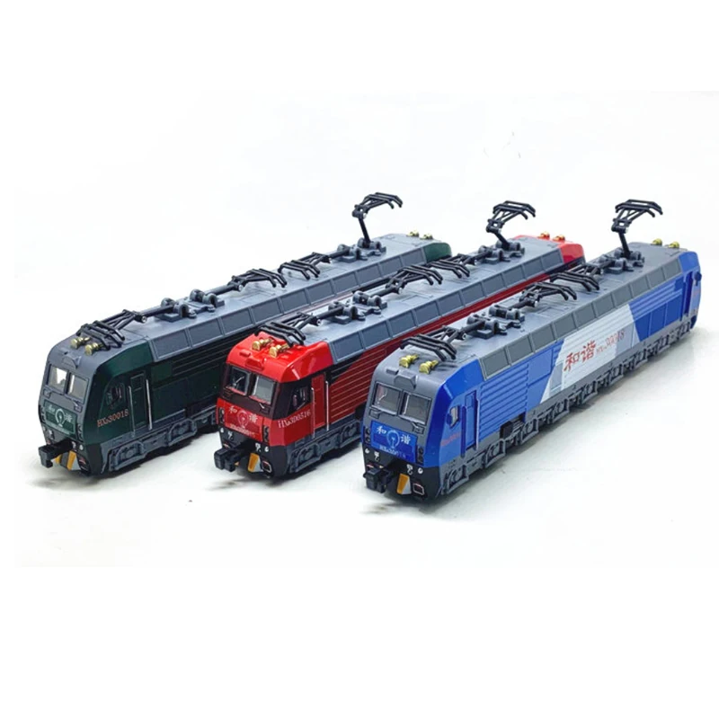 Harmony Electric Locomotive Carriage Train Model High Speed Train Echo Sound Light Alloy Toy Box Alloy Train Model Boy Car B109