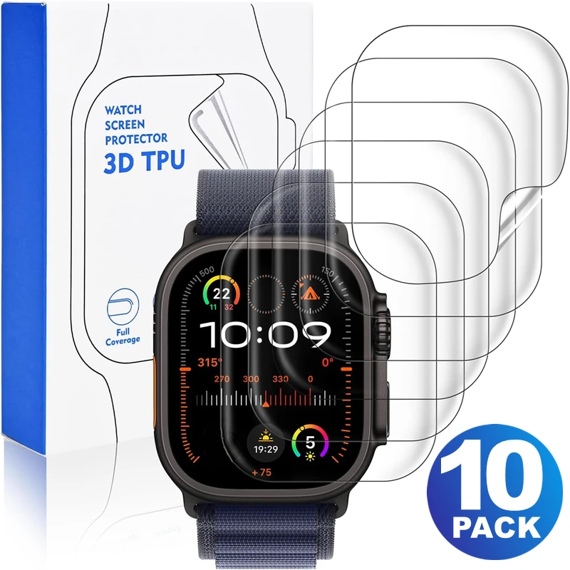 Pack of Hydrogel Film Anti-Scratch Screen Protectors