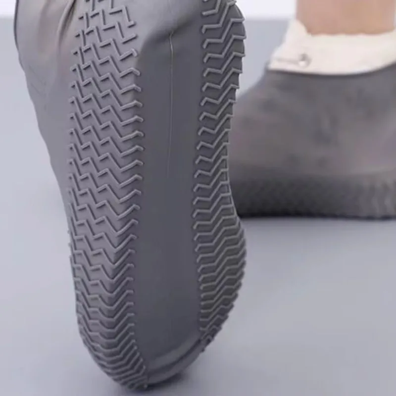 Reusable Non-slip Rain Boots Waterproof Shoe Covers Rain Shoes Rainy Day Gear Silicone Dust Household Merchandises Home