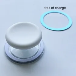 Vibrant Silicone Magnetic Phone Grip and Stand (WHITE)