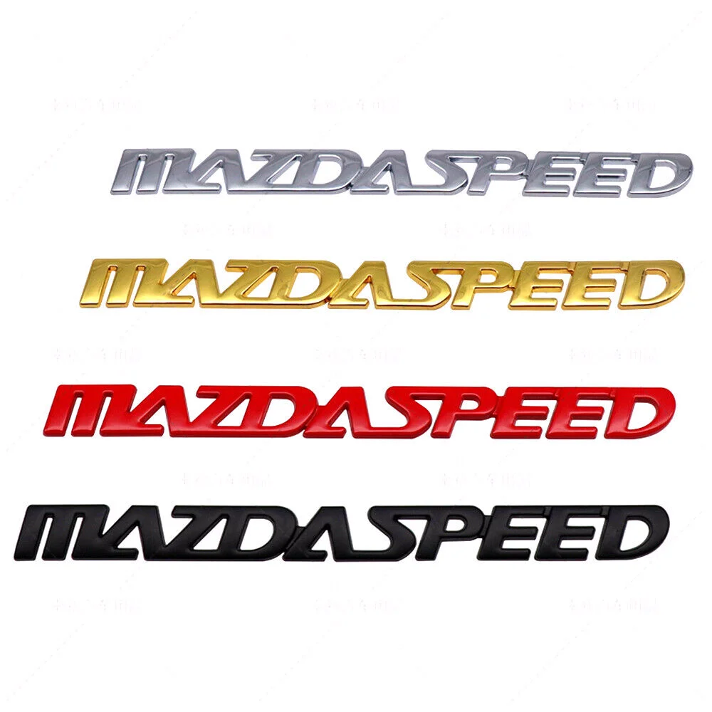 

1x Metal MAZDASPEED Letters Car Rear Trunk Lid Emblem for Mazda 2 3 5 6 CX-5 MX5 RX8
