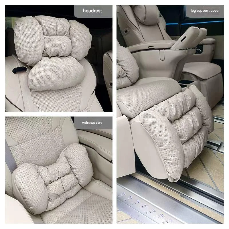 알파드 벨파이어 40 시리즈 AH40 시트 쿠션 인테리어 액세서리용 자동차 헤드레스트 및 요추 지지대 다리 받침대 시트 베개