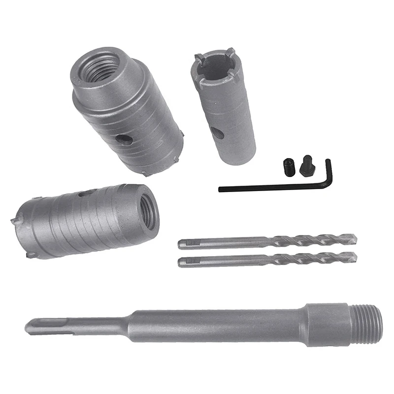 sds-plus-shank-hole-saw-kit-cortador-com-biela-broca-para-parede-de-cimento-alvenaria-espuma-tijolo-30mm-40mm-50mm