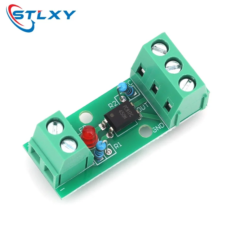 Stlxy PC817 단일 채널 옵토커플러 절연 모듈 EL817 옵토커플러 절연기 트랙 프레임 PLC 드라이브 모터 보드 3V24V
