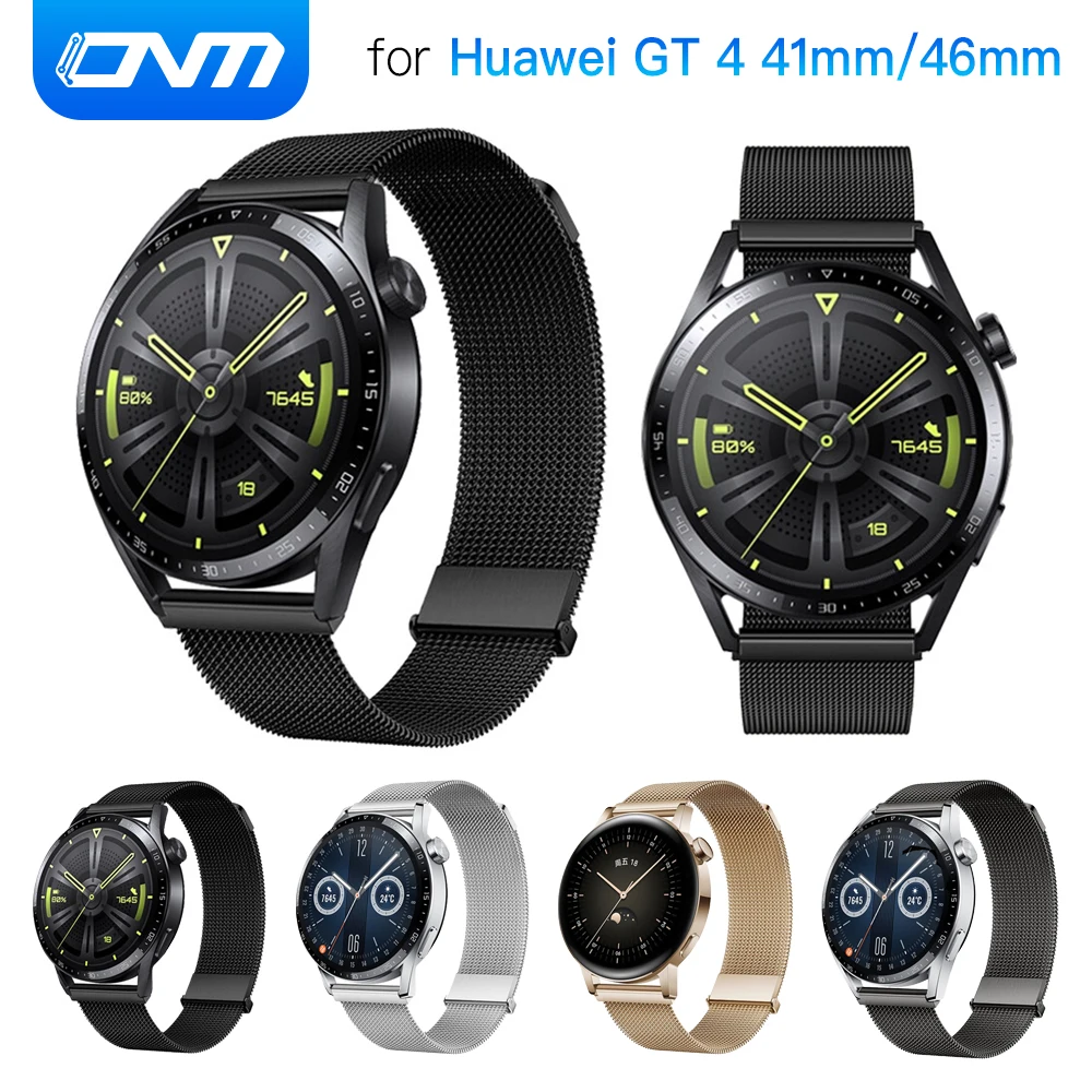 

Milanese Loop Strap for Huawei Watch GT4 GT 4 3 2 Band Metal Replacement Bracelet for Huawei GT3 GT2 41mm 42mm 46mm Strap correa