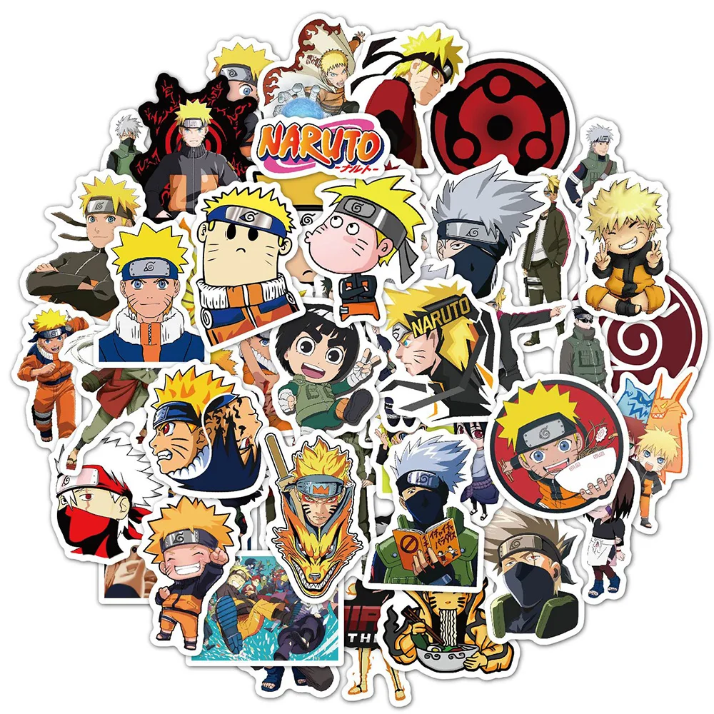 

10/30/50pcs Cartoon Uzumaki Naruto Stickers Japan Classic Animal Sticker Laptop Skateboard Car Notebook Bike Cool Kid Decal Toys