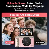 4K digital camera, 64 megapixel ultra high definition camera, 16x digital zoom 180 degree flip screen button digital camera, 32G - Image 3