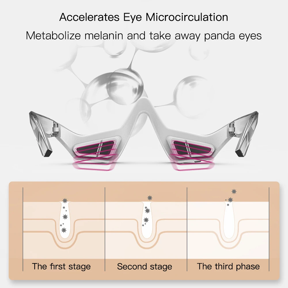 Red Light Theraphy 3D Eye Massager Relieves Eye Fatigue Electric Eyes Massage Beauty Remove Anti Wrinkle Eye Relaxtion Tool 6
