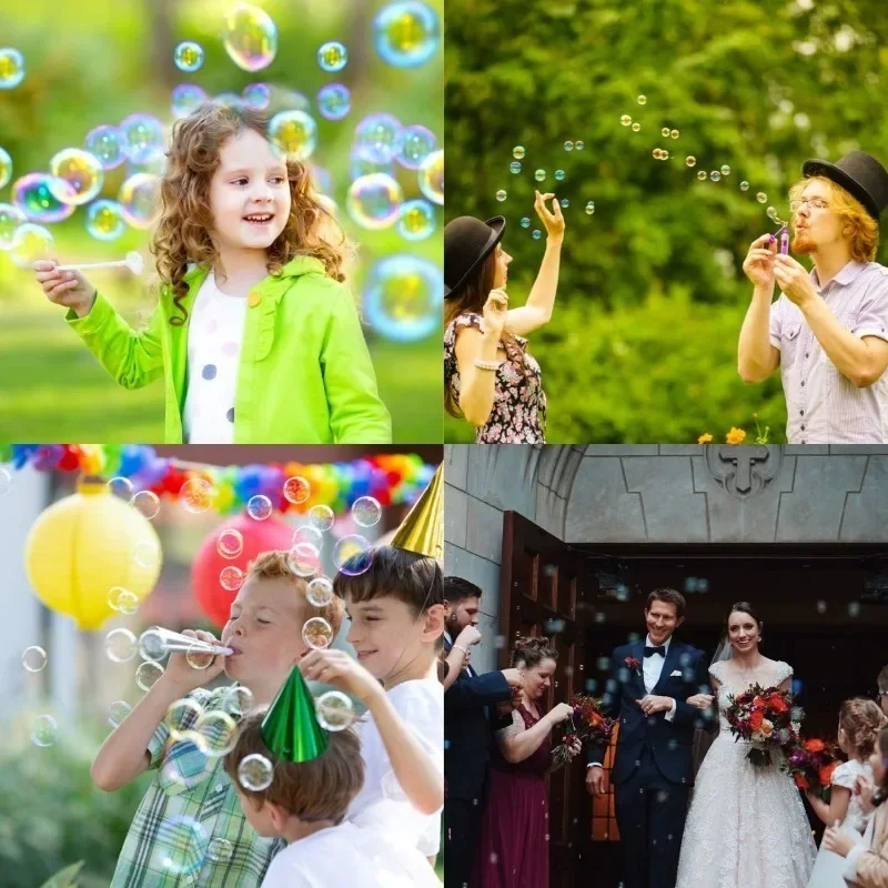 100/50/20/10pcs Transparent Love Heart Bubble Tube Soap Bottle Bubbles Wand for Baby Shower Birthday Wedding Party Decor Favors