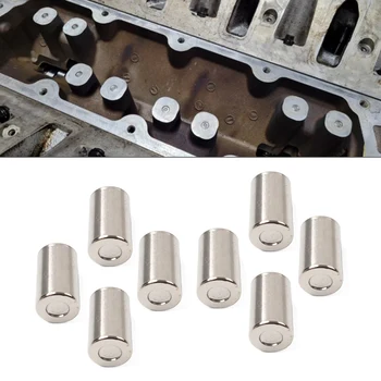 8 Pz/set Auto Motore Tappi Pressione Olio Acciaio Argento 4.8L 5.3L 6.0L 6.2L Motori Per Gen 4 5 DOD 2005-2024 Non per Gen V 2019+
