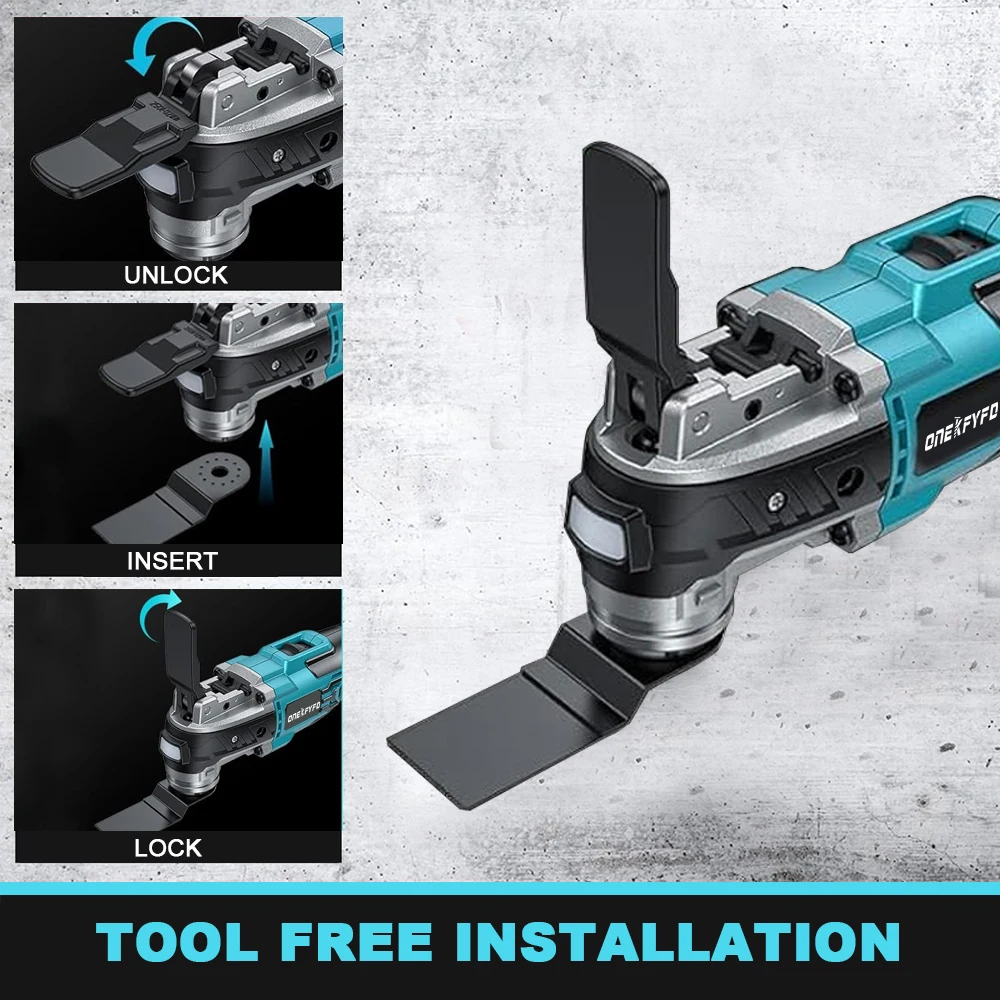 ONEKFYFD Brushless Oscillating Variable Speed Trimmer Saw Renovation Power Machine Multi-function Tool for Makita 18V Battery electric pruning saw electric trimmer electric multi tool