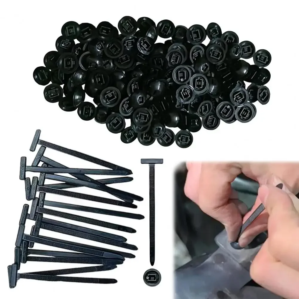 Nylon Black Cable Ties Universal Zip Ties Holder