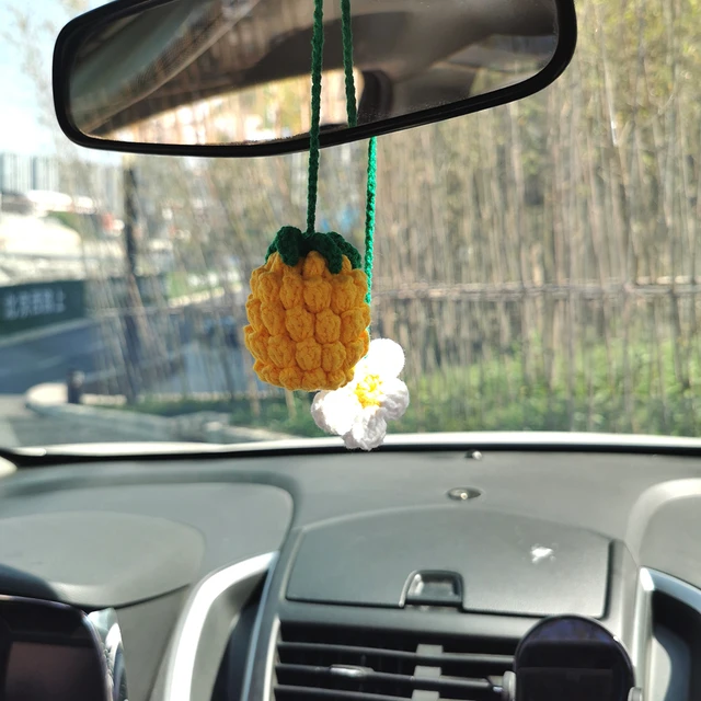 Jouet au crochet pour femme, ananas et fleur, décoration de