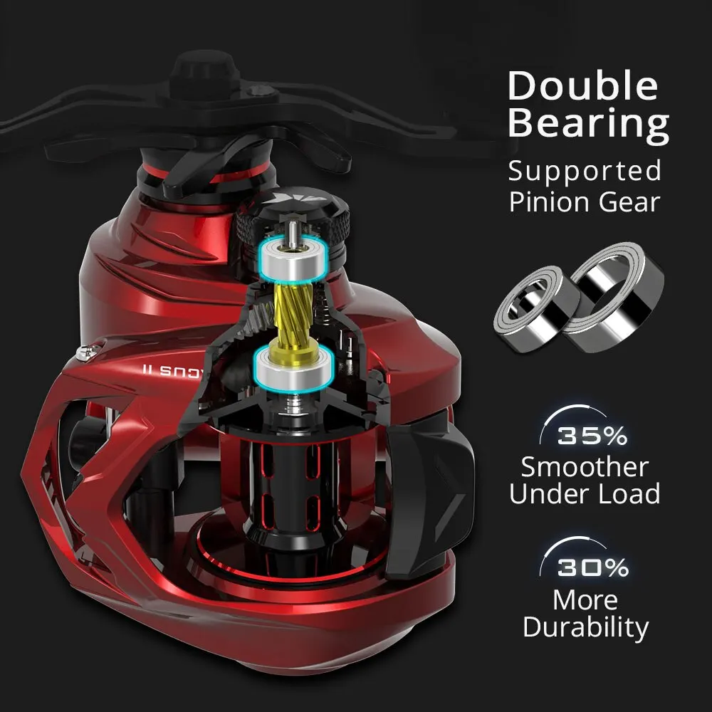 Fishing Reel KastKing Spartacus II Baitcasting 8KG Max Drag 7+1 High Speed Gear Ratio