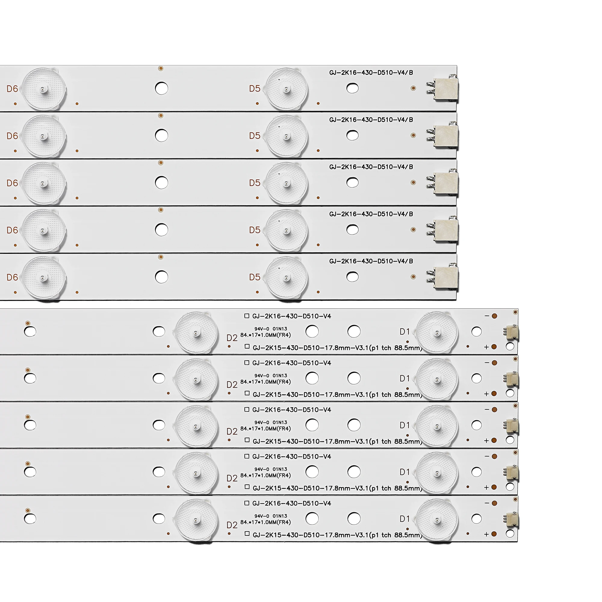ο 5 PCS 10LED(3V) LED Ʈ Ʈ 43PFT4131 43PFS5301 43PUT4900 GJ-2K15-430-D510 GJ-2K16-430-D510-V4 01Q58-A BDM4350