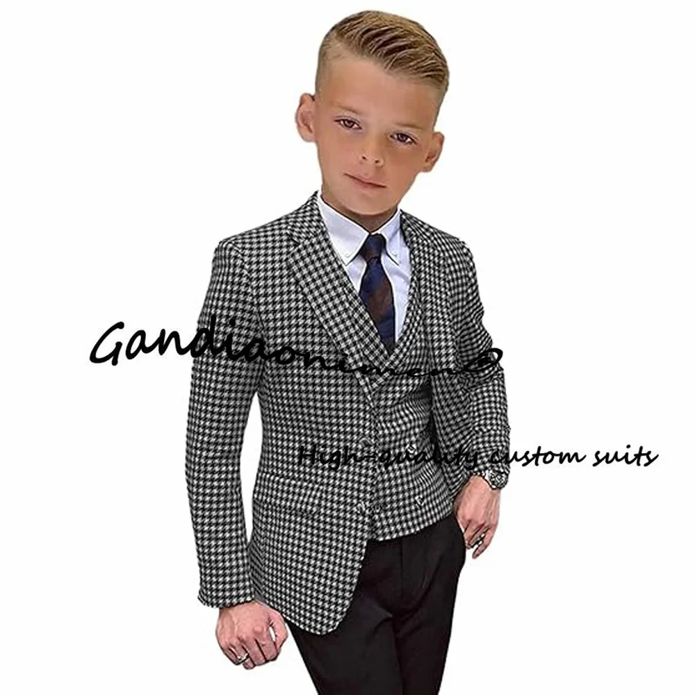 Boys Houndstooth Suit 3