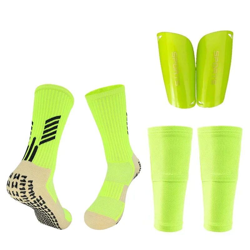 Soccer Shin Guards with Pocket Cover Calf Sleeve Non-Slip Sock Football Equipment Adults Kids