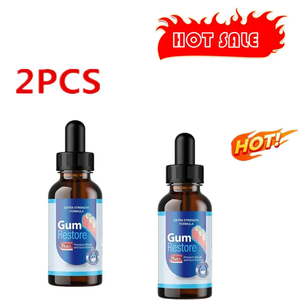 

2pcs Gingival Repair Drops Gum Relieving Periodontal Blistering Oral Cleaning Care Drops Treatment Bad Breat Antibacteria