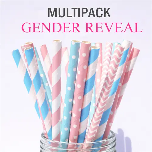 Mouse Ear Mouse Head Paper Straws Animal Straws Girls and Boys Party Paw Printing Dog Foot Print Red Bow Mouse Ear Mouse Head - Image 5
