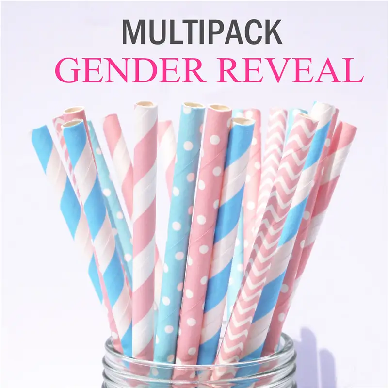 Mouse Ear Mouse Head Paper Straws Animal Straws Girls and Boys Party Paw Printing Dog Foot Print Red Bow Mouse Ear Mouse Head - Image 5
