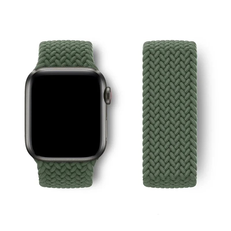 Elastic Braided Loop Watch Band Strap in Multiple Sizes