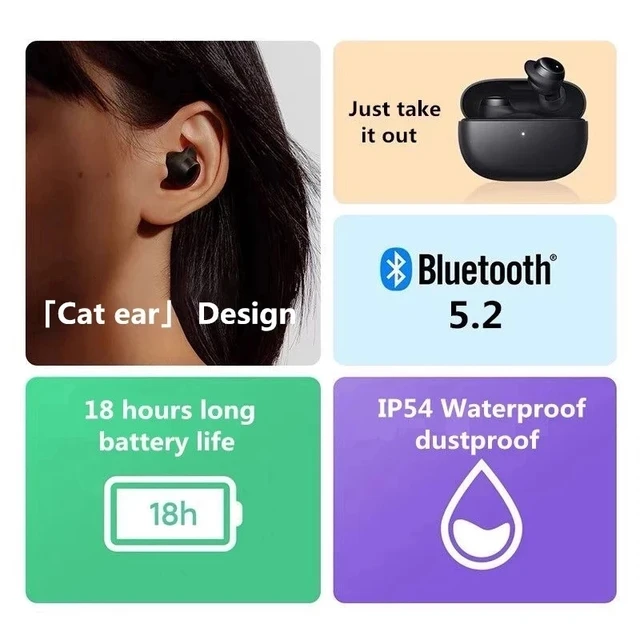 Xiaomi auriculares Redmi Buds 3 Lite versi n Global aud fonos TWS inal mbricos con Bluetooth