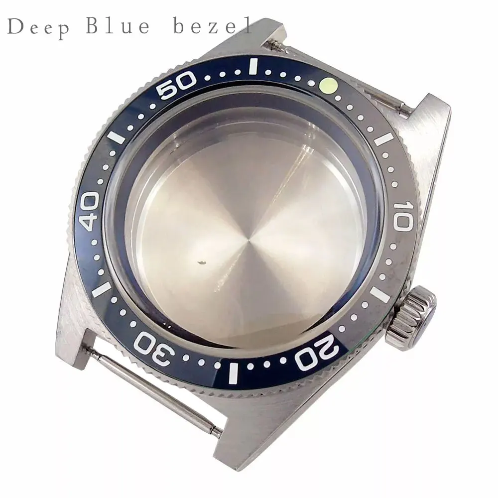 Vintage Style Automatic Watch Case with Bracelet & AR Domed Sapphire Glass - Stainless Steel Watch Parts