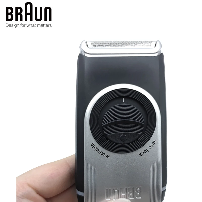 Braun M90 Electric Shaver Mobile Shave Trimmer Washable Beard Molding Shaving Machine Dry Battery Power Portable