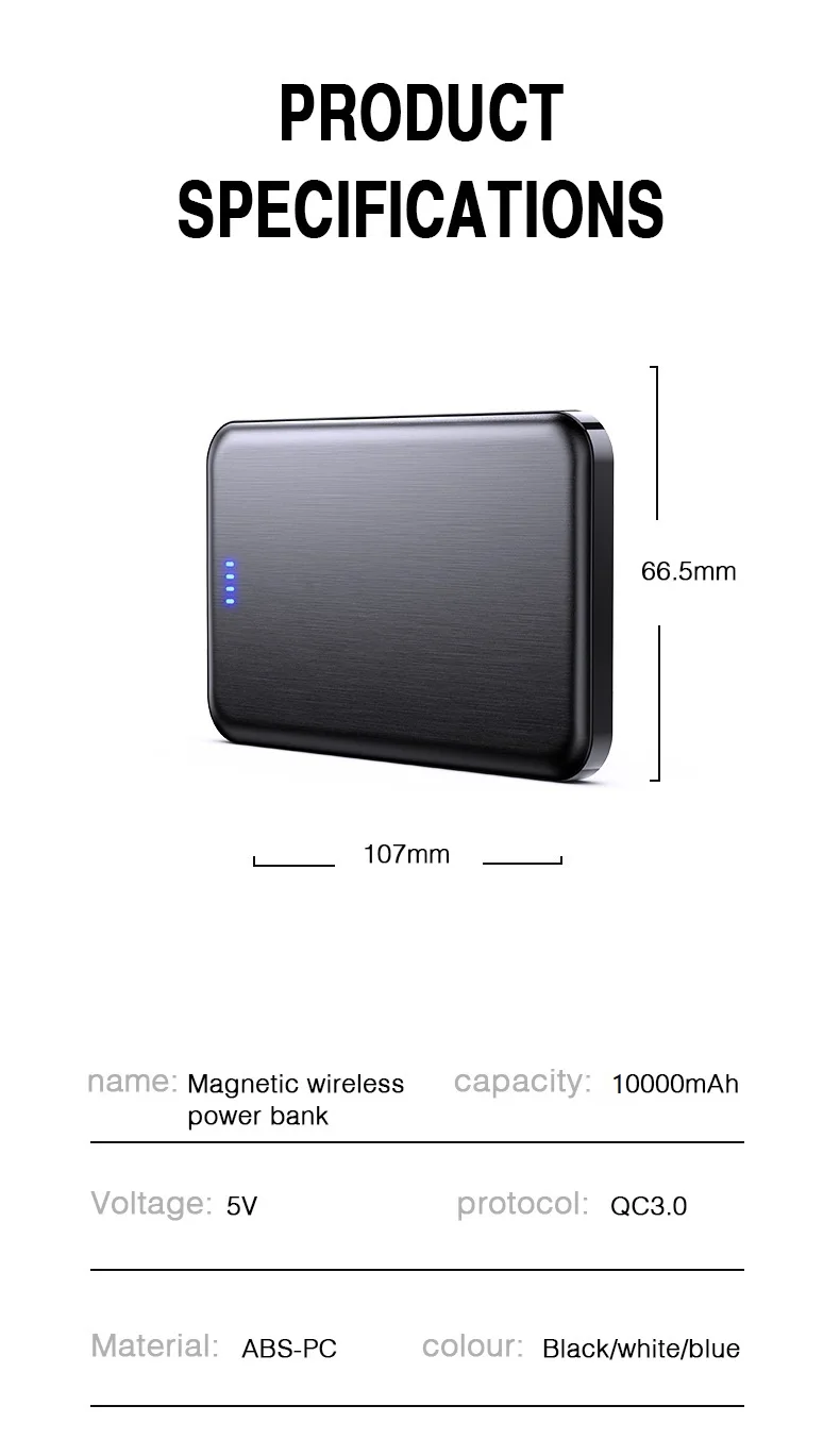 pebble power bank Magnetic Power Bank 10000mAh Wireless Large Capacity Mini Sized 20W PD 15 W Portable Charger Compatible with iPhone 12 13 series wireless charging power bank