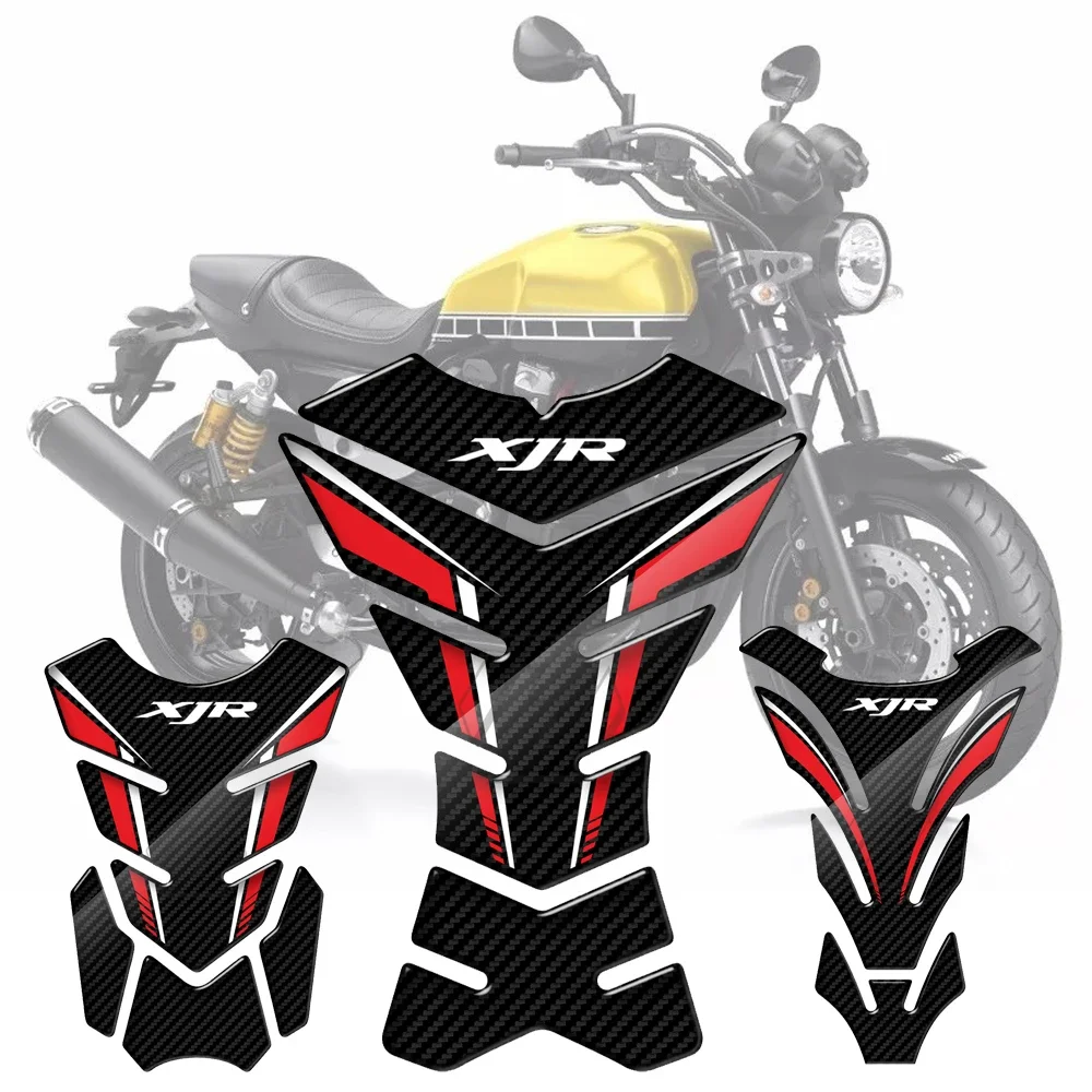 

Для Yamaha XJR400 XJR1300 XJR1200 XJR 400 1200 1300 3D углеродный вид Защитная Наклейка на бак мотоцикла