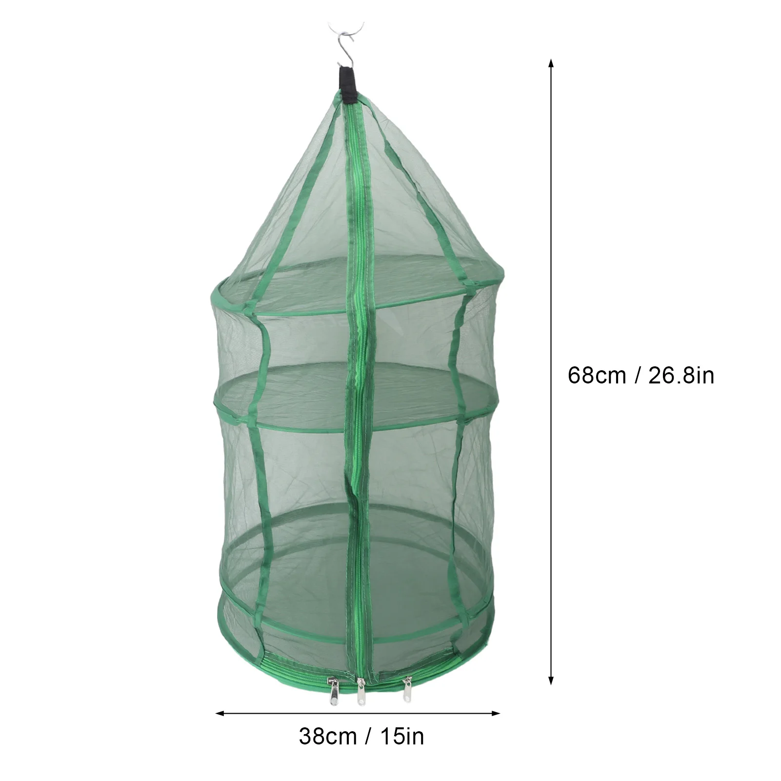 Hanging Drying Mesh Green Dust Proof Elastic Foldable Drying Net For Outdoor Drying Fish Food 6