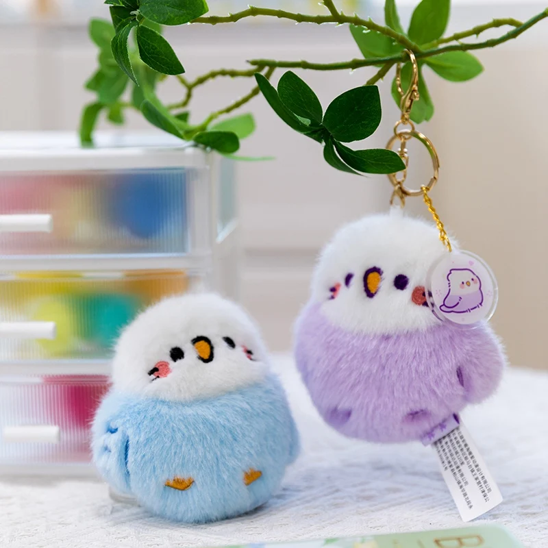 Wholesale Lifelike Bird Backpack Decor 10cm Cute Mini Pet Bird Plush Pendant Pressing Will Make A Sound, Friend Gift Xmas Gift