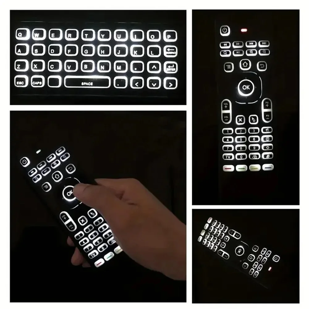 Telecomando MX3 2.4G Portatile Con Mouse Ad Aria E Rilevamento Del Movimento – Giroscopio A 6 Assi Per TV, PC E Proiettori