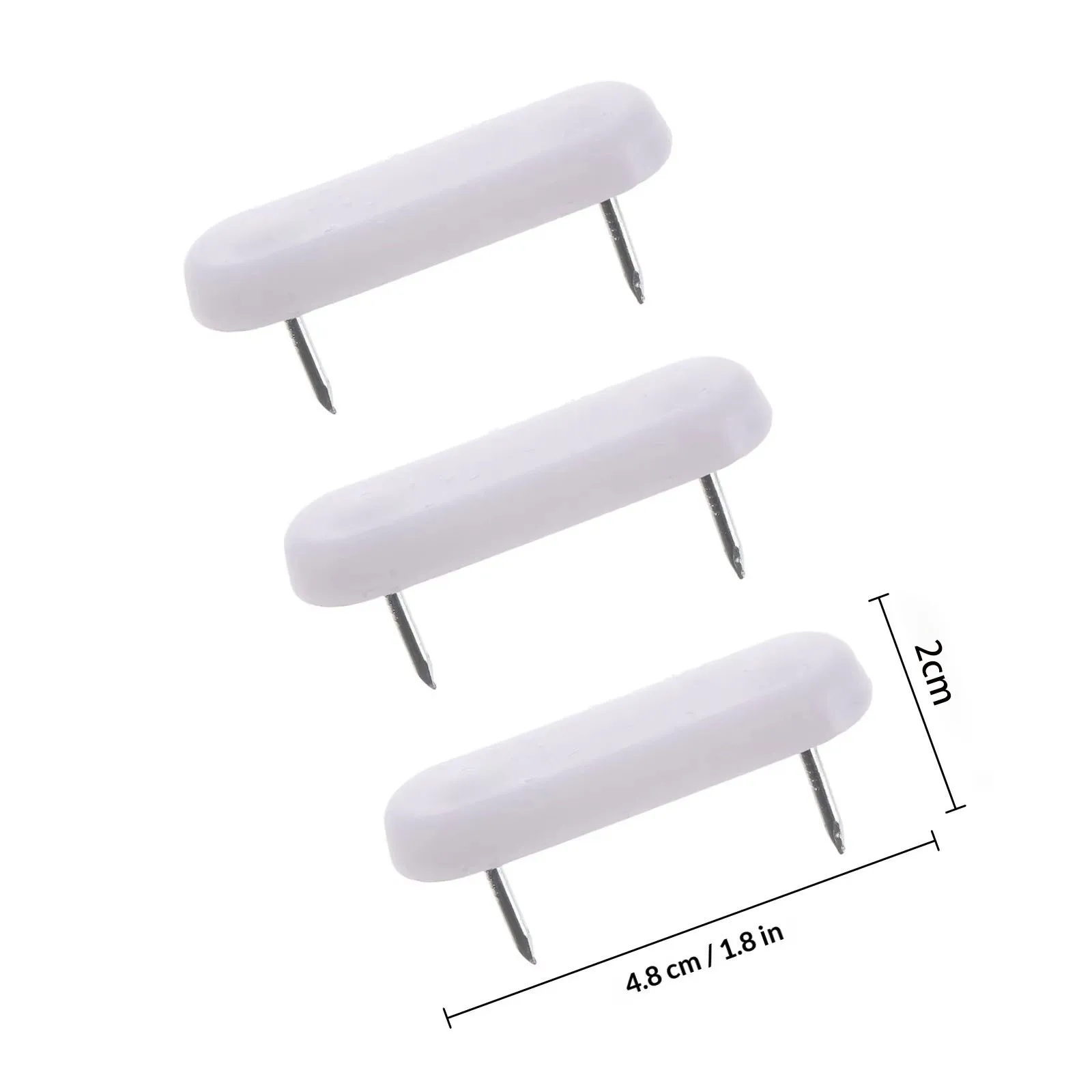 Heavy Duty Non-Slip Chair Leg Pads - 20 Pack Furniture Floor Protectors with Easy Install Double Pin Design