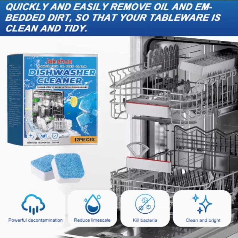 Deodorizing tablets dishwasher cleaning tablets remove scale and strong odors oil stains dishwashers dishwasher cleaner