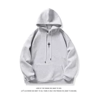 Autumn 2025 New Style Large Size Heavyweight Cotton Blend Casual Hoodie Heat Transfer Flower Streetwear Loose Fit Long Sleeve