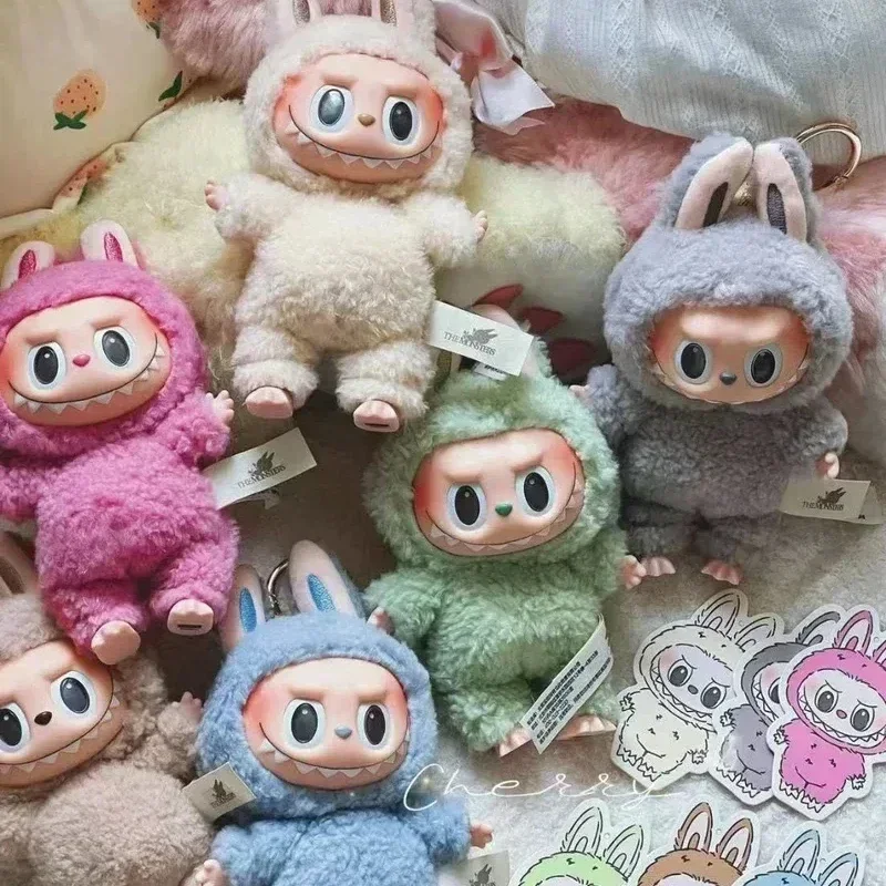 Labubu The Monsters Blind Box Toys Cardiac Macarone Mysterious Surprise Box Guess Bag Figure Model Bag Keychain Gifts Kids Toys