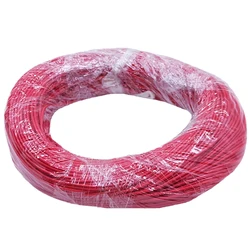 Premium Flexible Copper Wire - High - Performance PVC Insulated Electrical Cable for Audio Applications (Red)