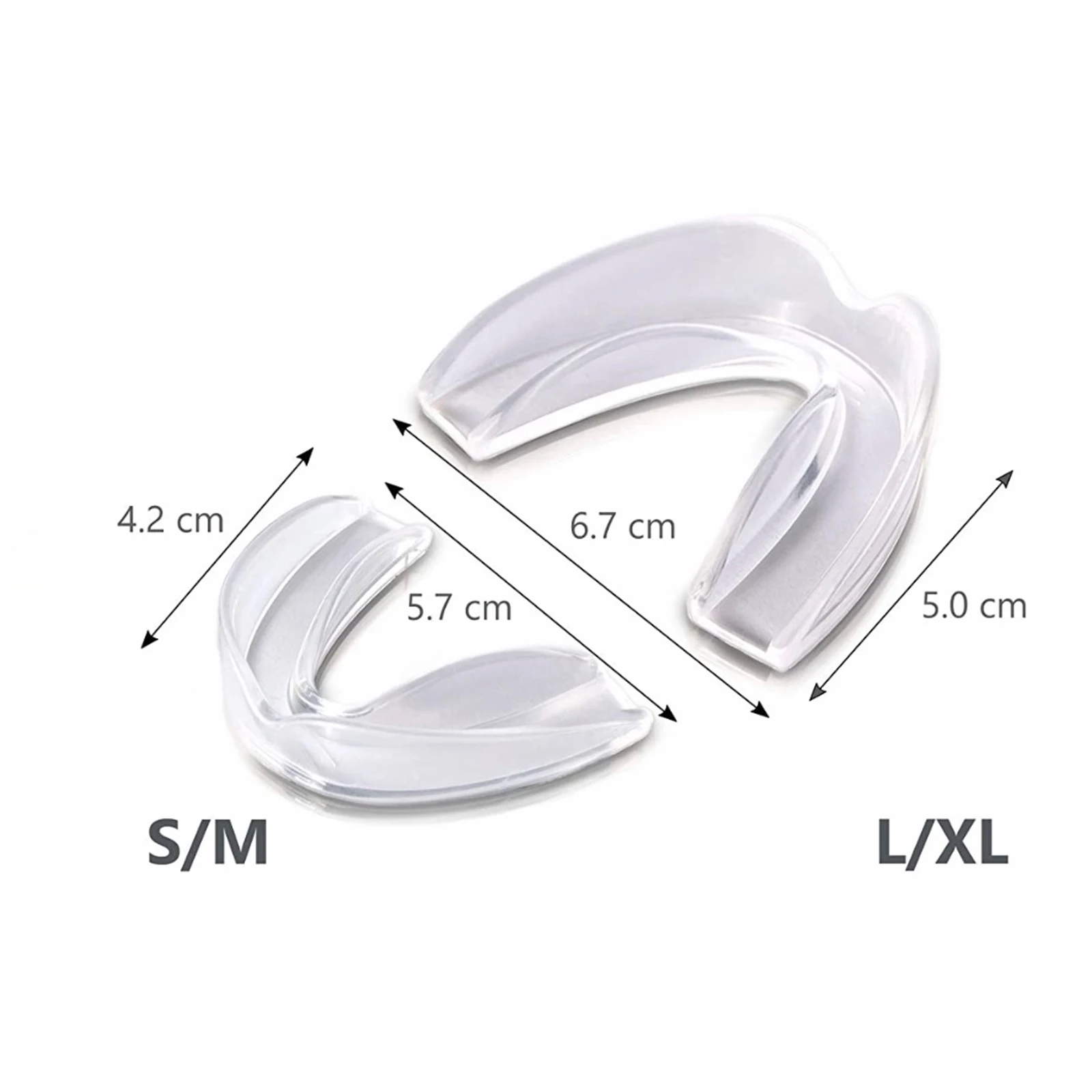 Anti Snoring Mouth Guard Set for Teeth Grinding with Storage Case Mouthguard Moldable Night Guards for Anti Teeth Grinding 2