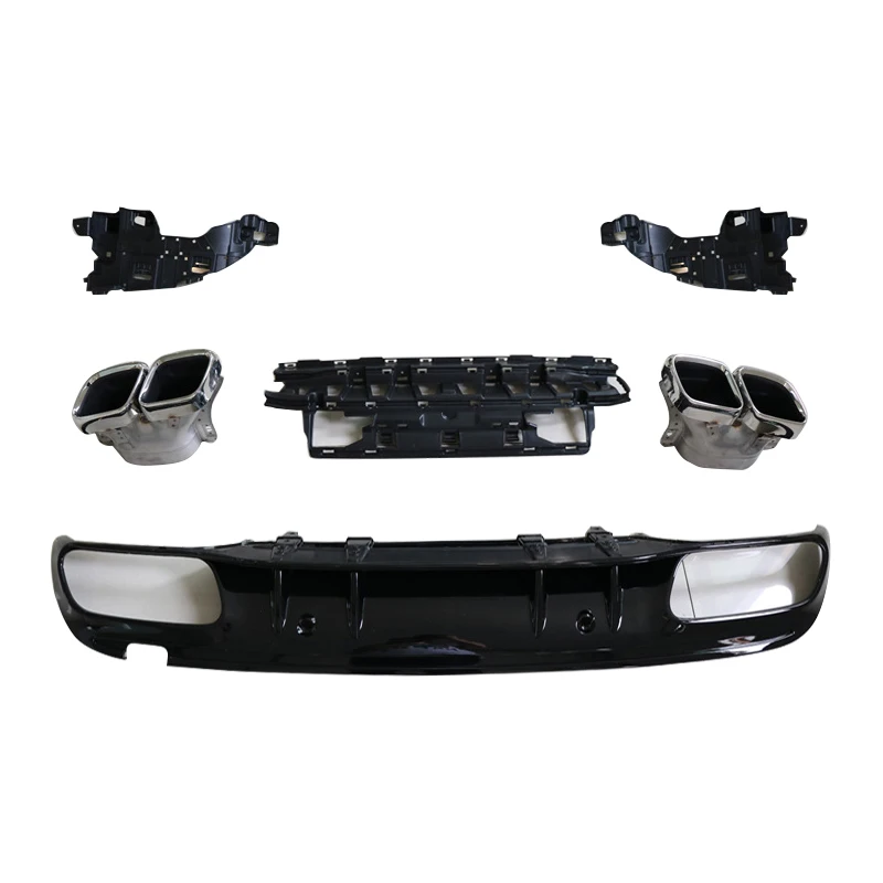 

Suitable for c-class w205 2015 upgrade c63 AMG 2019 body kit diffuser rear exhaust pipe