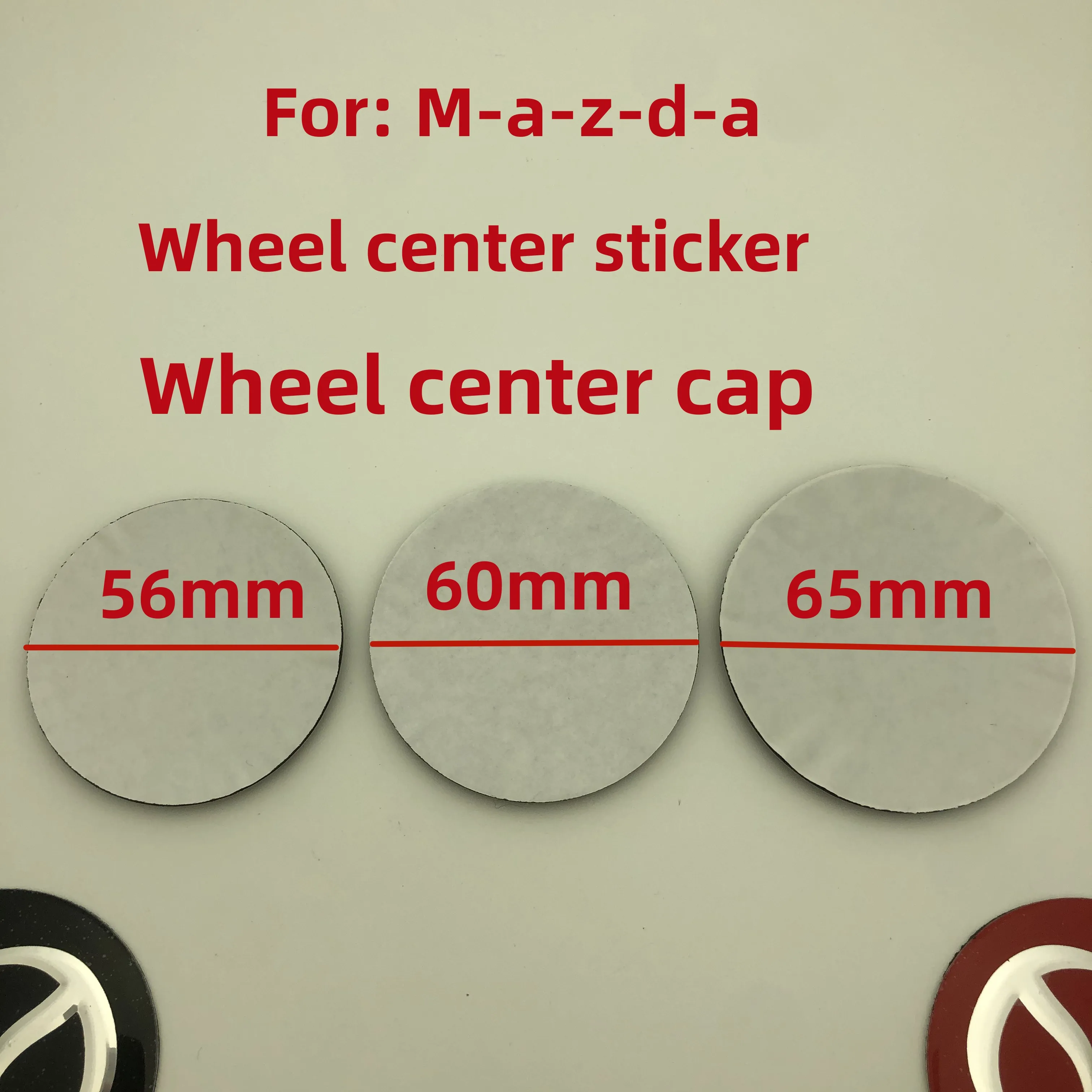 

4Pcs 56mm60mm65mm Car Wheel Hub Center Caps Rim Cover Badge Emblem Stickers Accessories For M-azda 3 6 323 CX5 CX3 CX9 Miata CX4