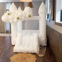 White Bounce Houses Children's Castles Inflatable Halloween Outdoor Decorations Inflatable Mini Jumping Castle Party Carnival 2