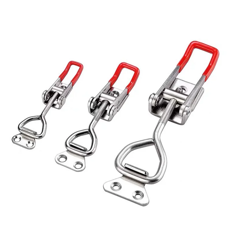 2Pcs Adjustable Toolbox Case Metal Toggle Trunk Latch Catch