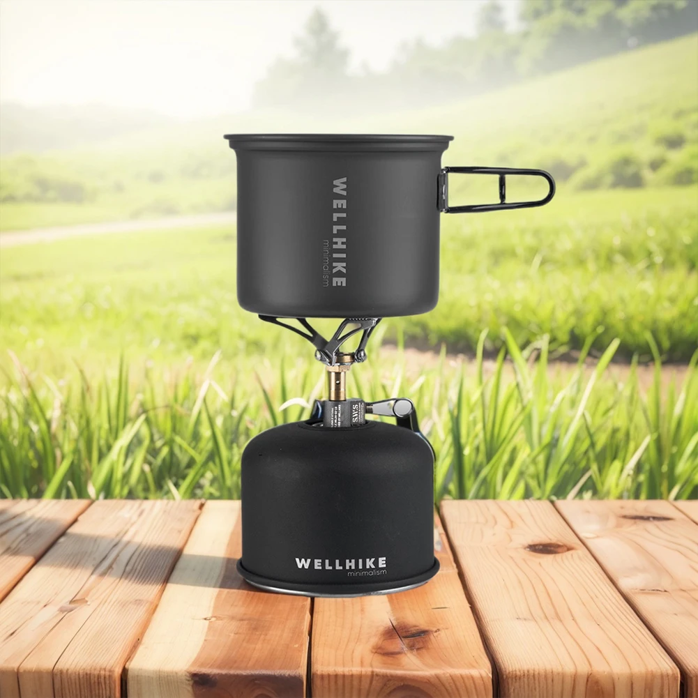Portable Mini Gas Stove Stainless Steel Aluminum Alloy for Outdoor Cooking