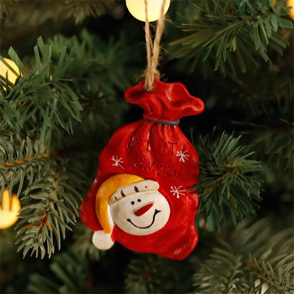 Nuevo colgante de resina de Navidad, caballo, decoración de árbol de Navidad, calcetines de Navidad, regalo para casa, juguetes DIY para niños, regalos, adornos de Navidad