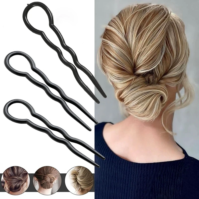 Black Magic Hairpin DIY Hair Braider Tool Twist Bun Barrette Hair Clips for Women Fashion Braid Hair Styling Accessories