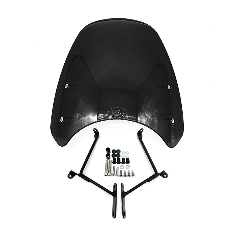 Motorcycle Accessories Windscreen Front Flyscreen Wind Deflector Screen Bracket for Honda CL 250 300 CL500