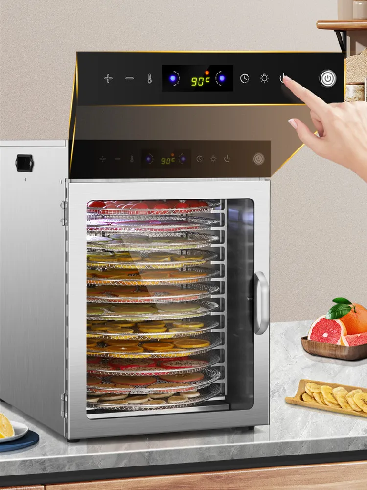 12 layer Food dehydrator Multifunctional Rotation Dryer Fruit Machine 304 Stainless Steel Household And commercial 2