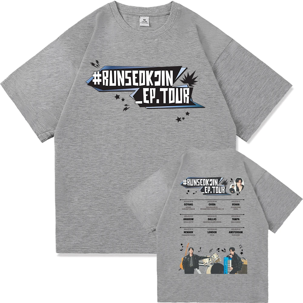 Jin Runseokjin EP Tour 2025 T Shirt Hot Fashion Men/Womne New